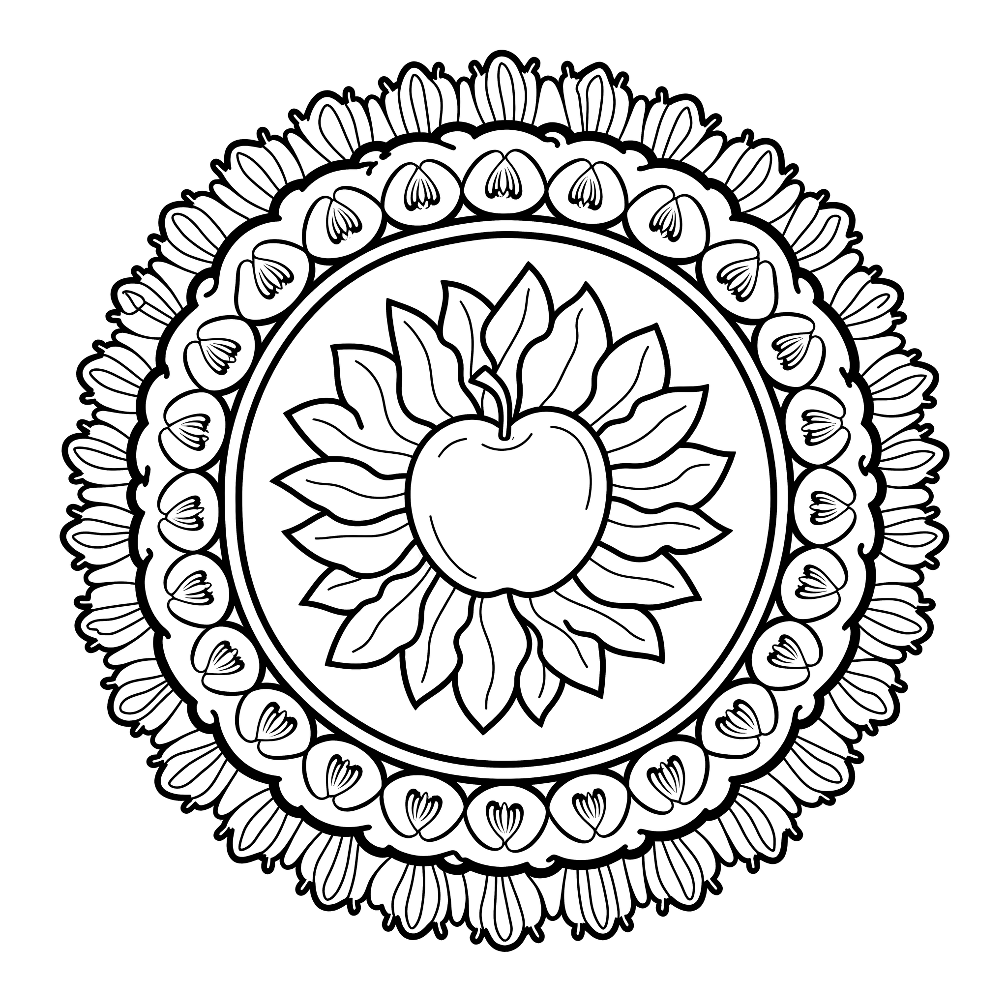 リンゴのマンダラ