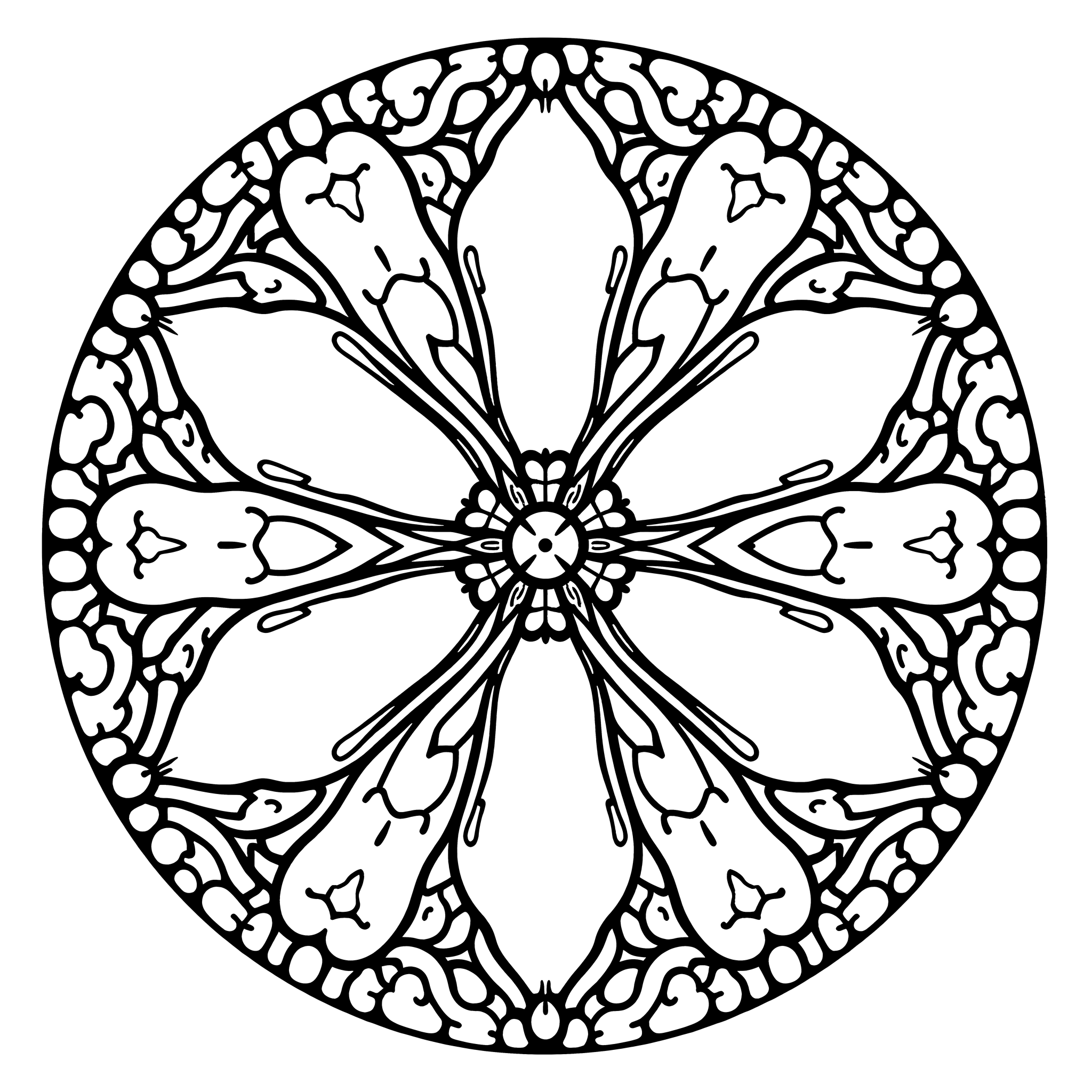 Kirschblüten-Mandala