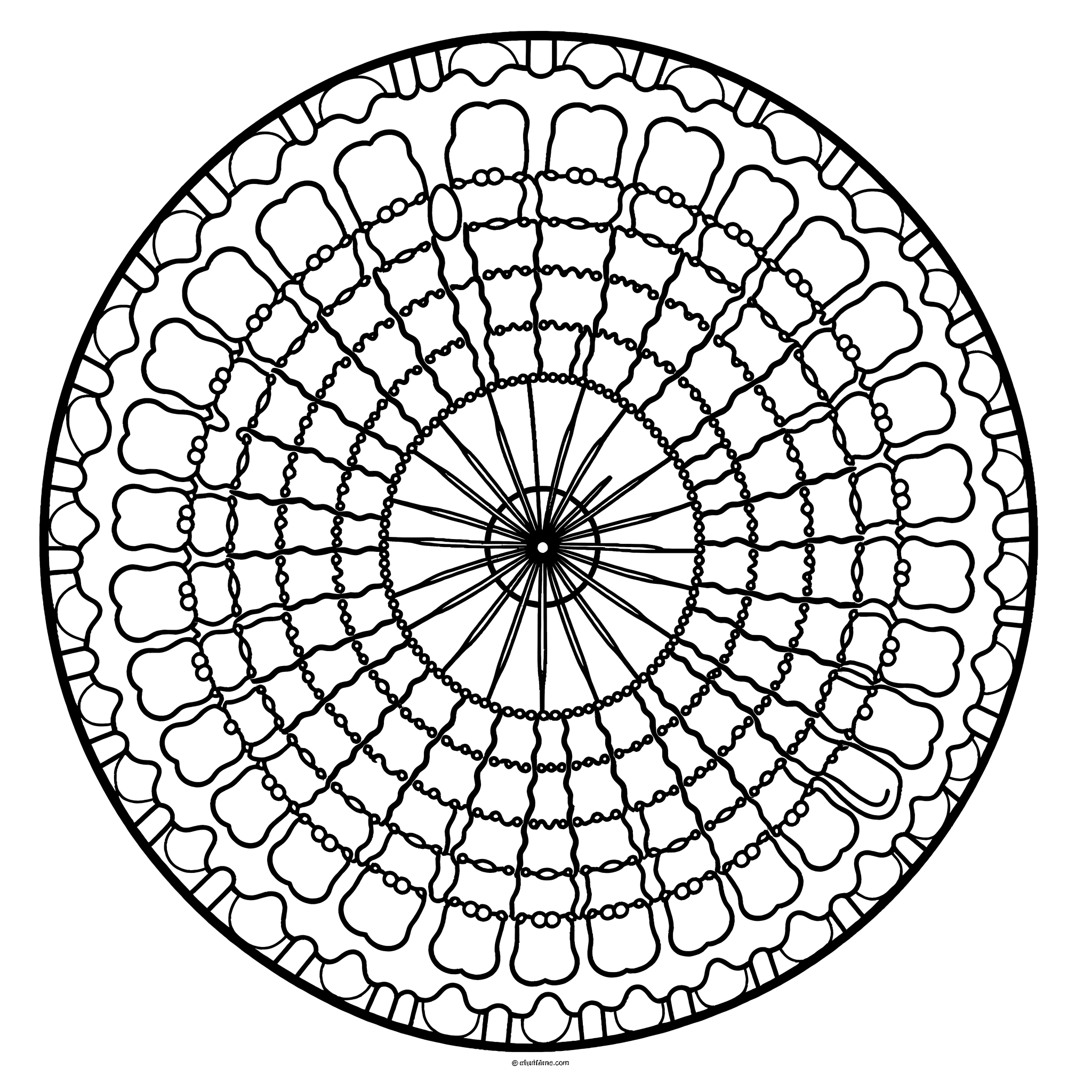 Schneckenhaus-Fibonacci-Mandala